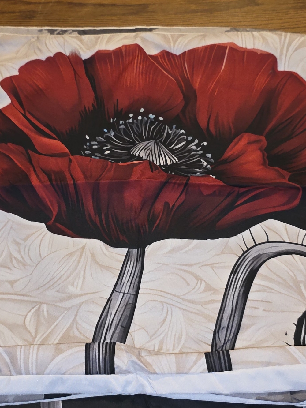 Red Poppy Accent Pillow Cover - Floral Home Accent (4pk)